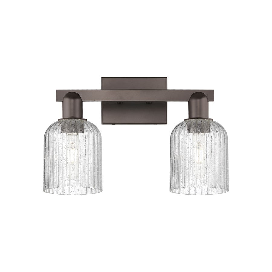 Innovations Bridal Veil 2Lt 16" Bath, Oiled Bronze/Seed - 716-2W-OB-G559-5SDY