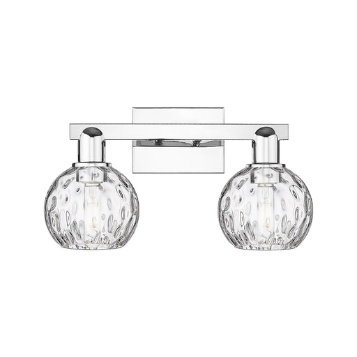 Innovations Athens Water Glass 17in 2-Light Bath Vanity Light | Industrial Polished Chrome and Clear Glass | Bathroom Vanity | Model 716-2W-PC-G1215-6