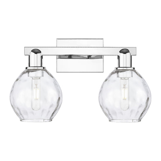 Innovations Waverly 17in 2-Light Bath Vanity Light | Industrial Modern Polished Chrome and Clear Glass | Entryway & Bathroom Vanity | Model 716-2W-PC-G362
