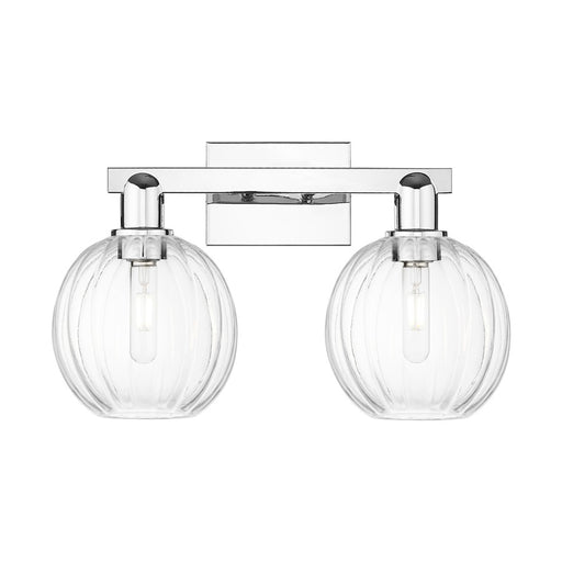 Innovations Preston 2Lt 16" Globe Bath Light, Chrome/Clear - 716-2W-PC-G458-7CL
