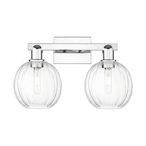 Innovations Preston 2Lt 16" Globe Bath Light, Chrome/Clear