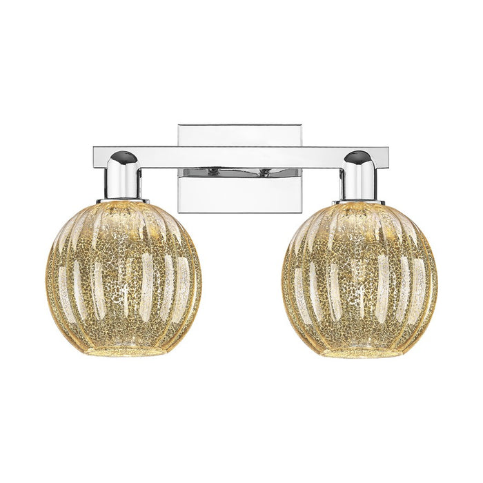 Innovations Preston 2Lt 16" Globe Bath, Chrome/Mercury