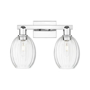 Innovations Preston 2Lt 16" Bell Bath Light, Chrome/Clear - 716-2W-PC-G459-6CL