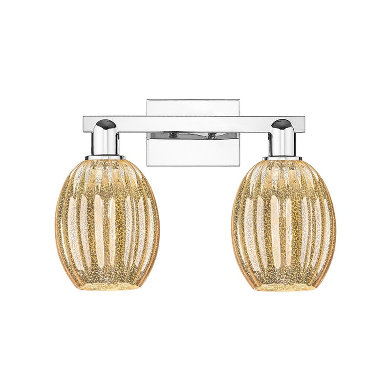Innovations Preston 2Lt 16" Bell Bath Light, Chrome/Mercury