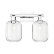 Innovations Preston 2Lt 16" Jar Bath Light, Chrome/Clear - 716-2W-PC-G460-7CL