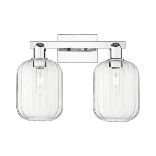 Innovations Preston 2Lt 16" Jar Bath Light, Chrome/Clear - 716-2W-PC-G460-7CL