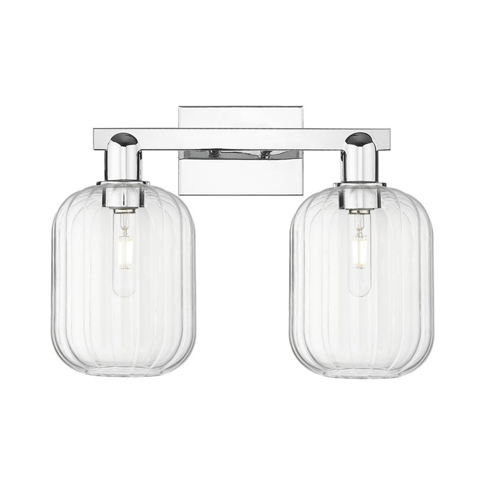 Innovations Preston 2Lt 16" Jar Bath Light, Chrome/Clear - 716-2W-PC-G460-7CL