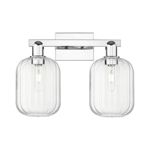 Innovations Preston 2Lt 16" Jar Bath Light, Chrome/Clear