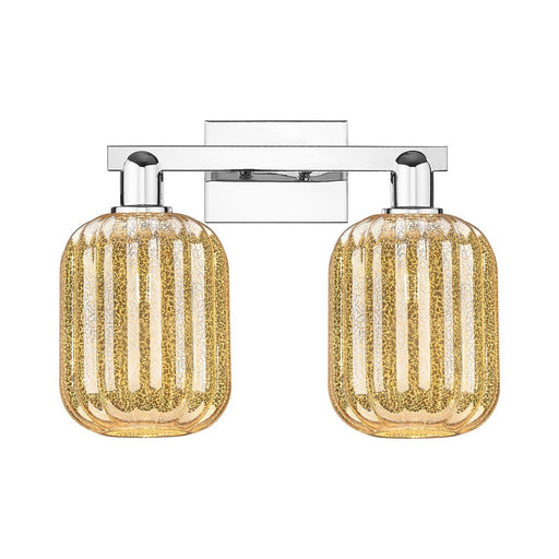 Innovations Preston 2Lt 16" Jar Bath Light, Chrome/Mercury - 716-2W-PC-G460-7ME