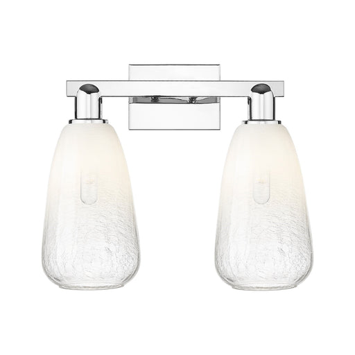 Innovations Brookhaven Almond 17in 2-Light Bath Vanity Light | Industrial Polished Chrome and Opal Glass | Bathroom Vanity | 17 | Model 716-2W-PC-G480-6OP