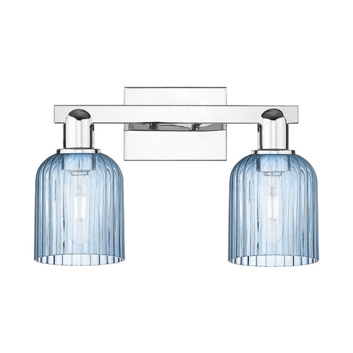 Innovations Bridal Veil 2Lt 16" Bath Light, Chrome/Blue