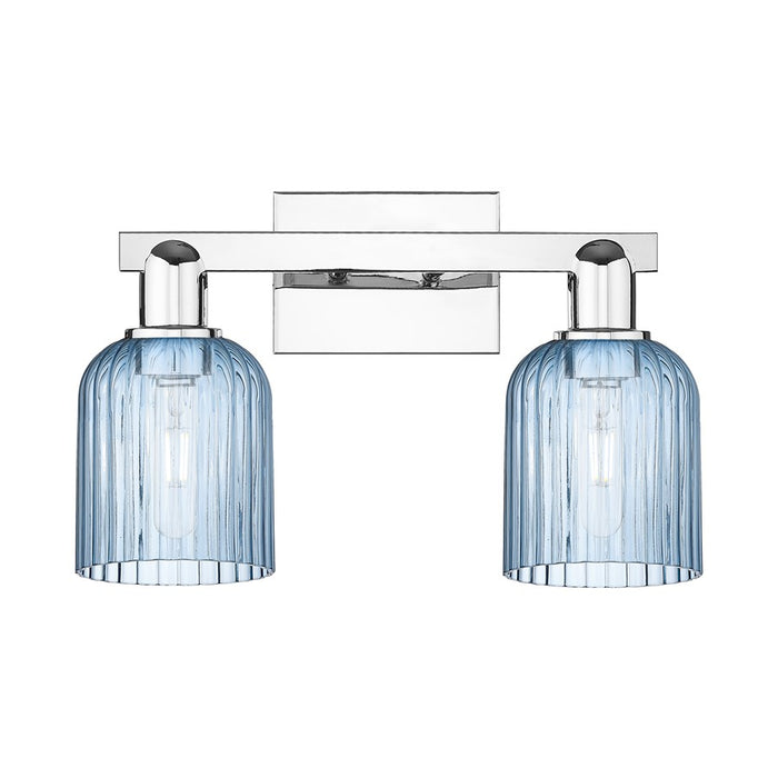 Innovations Bridal Veil 2Lt 16" Bath Light, Chrome/Blue