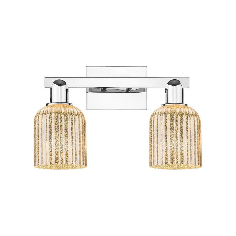 Innovations Bridal Veil 2Lt 16" Bath Light, Chrome/Mercury - 716-2W-PC-G559-5ME