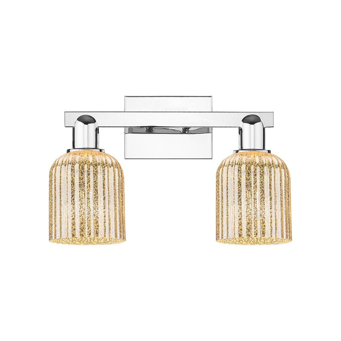 Innovations Bridal Veil 2Lt 16" Bath Light, Chrome/Mercury - 716-2W-PC-G559-5ME