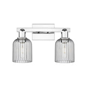 Innovations Bridal Veil 2Lt 16" Bath Light, Chrome/Smoke - 716-2W-PC-G559-5SM