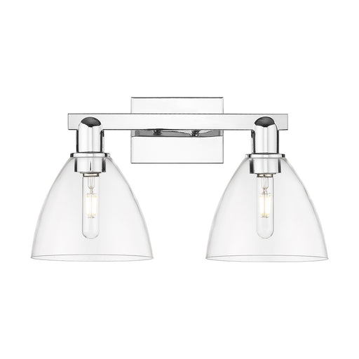 Innovations Bristol 19in 2-Light Bath Vanity | Industrial Modern Polished Chrome and Clear Glass | Bathroom Vanity Light | 18.5 | Model 716-2W-PC-GBD-752