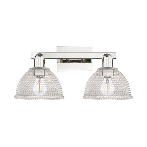 Innovations Arietta 19in 2-Light Bath Vanity Light | Industrial Polished Nickel and Clear Glass | Bathroom Vanity & Powder Room | Model 716-2W-PN-G422