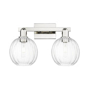 Innovations Preston 2Lt 16" Globe Bath, PN/Clear - 716-2W-PN-G458-7CL