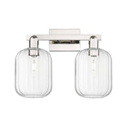 Innovations Preston 2Lt 16" Jar Bath, Polished Nickel/Clear - 716-2W-PN-G460-7CL