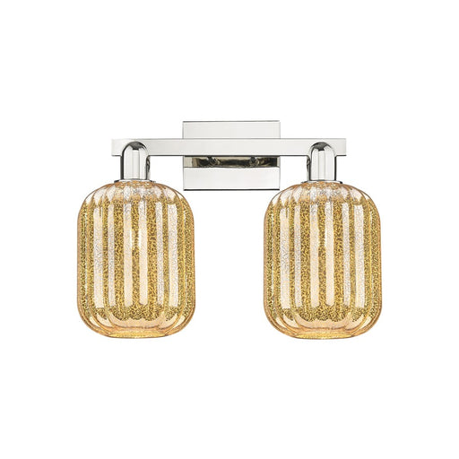 Innovations Preston 2Lt 16" Jar Bath, PN/Mercury - 716-2W-PN-G460-7ME