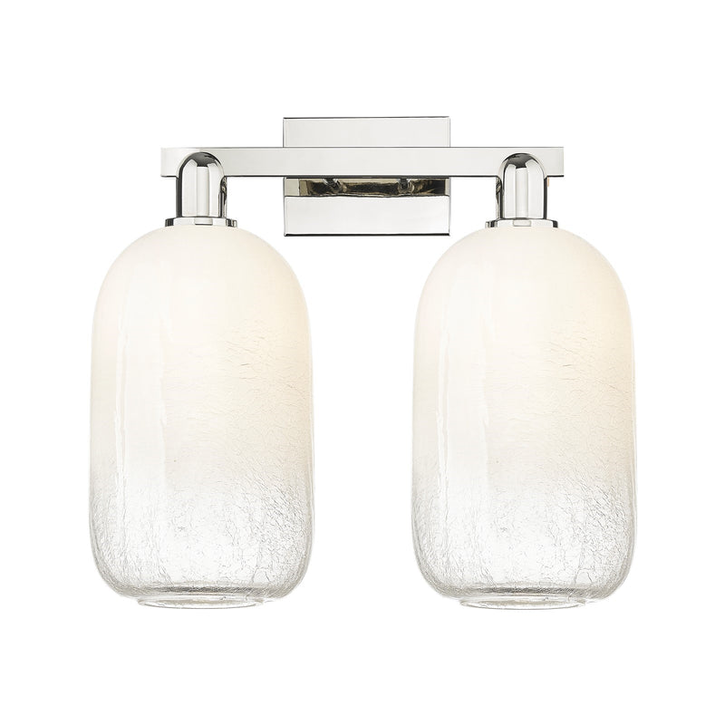 Innovations Brookhaven Cloche 18in 2-Light Bath Vanity Light | Industrial Polished Nickel and Opal Glass | Bathroom Vanity | 18 | Model 716-2W-PN-G482-7OP