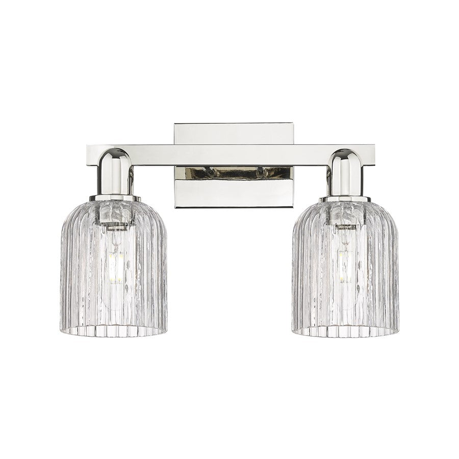 Innovations Bridal Veil 2Lt 16" Bath, Polished Nickel/Clear - 716-2W-PN-G559-5CL