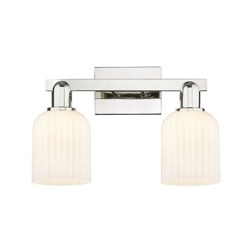 Innovations Bridal Veil 2Lt 16" Bath, PN/Gloss White - 716-2W-PN-G559-5GWH