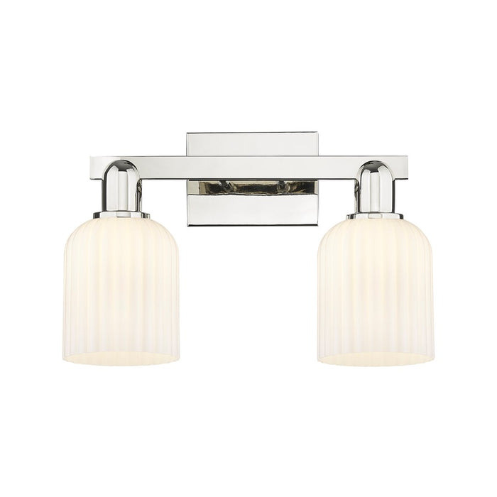 Innovations Bridal Veil 2Lt 16" Bath, Polished Nickel/Gloss White