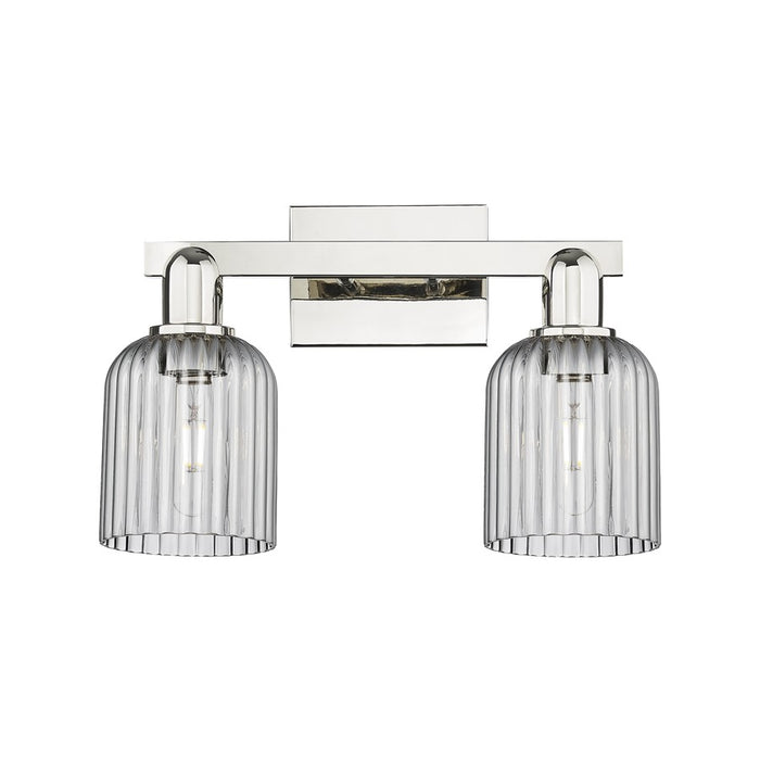 Innovations Bridal Veil 2Lt 16" Bath, Polished Nickel/Smoke - 716-2W-PN-G559-5SM
