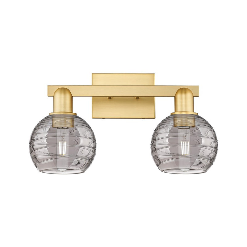 Innovations Athens Deco Swirl 2Lt 16" Bath, Gold/Smoke - 716-2W-SG-G1213-6SM