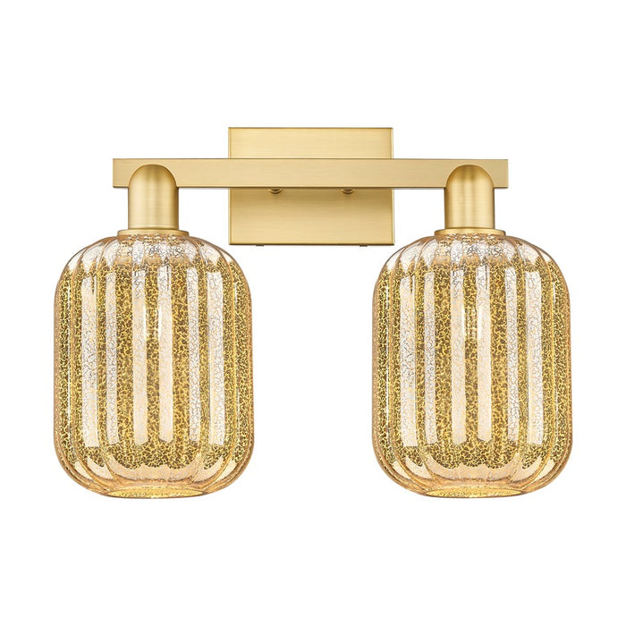 Innovations Preston 2Lt 16" Jar Bath Light, Gold/Mercury