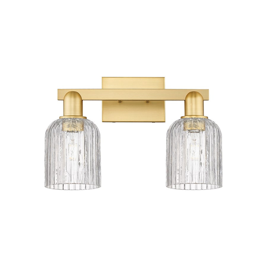 Innovations Bridal Veil 2Lt 16" Bath Light, Gold/Clear - 716-2W-SG-G559-5CL