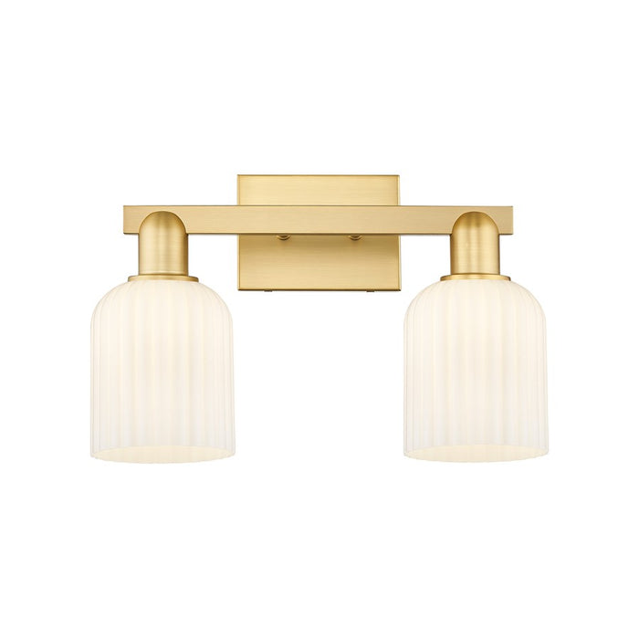 Innovations Bridal Veil 2Lt 16" Bath, Gold/Gloss White - 716-2W-SG-G559-5GWH