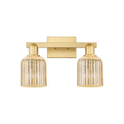 Innovations Bridal Veil 2Lt 16" Bath Light, Gold/Mercury - 716-2W-SG-G559-5ME