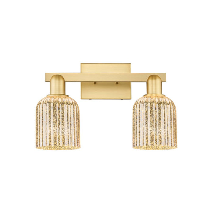 Innovations Bridal Veil 2Lt 16" Bath Light, Gold/Mercury - 716-2W-SG-G559-5ME