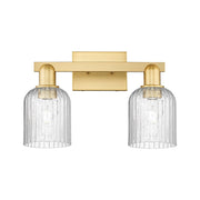 Innovations Bridal Veil 2Lt 16" Bath Light, Gold/Seedy - 716-2W-SG-G559-5SDY