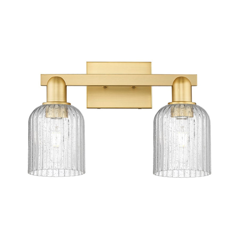 Innovations Bridal Veil 2Lt 16" Bath Light, Gold/Seedy - 716-2W-SG-G559-5SDY