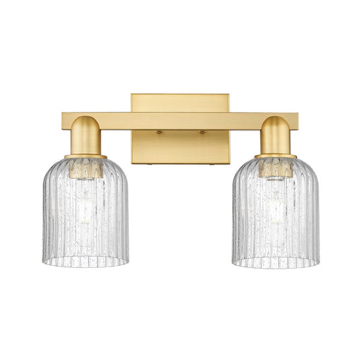 Innovations Bridal Veil 2Lt 16" Bath Light, Gold/Seedy - 716-2W-SG-G559-5SDY