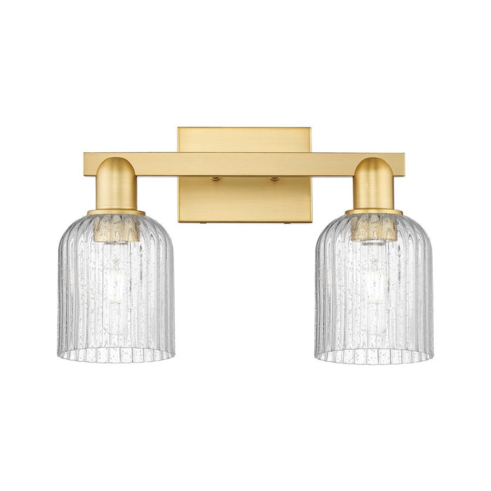Innovations Bridal Veil 2Lt 16" Bath Light, Gold/Seedy - 716-2W-SG-G559-5SDY