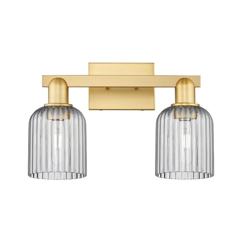 Innovations Bridal Veil 2Lt 16" Bath Light, Gold/Smoke