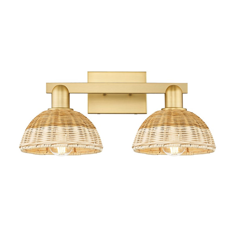 Innovations Natural Ballston Dome 2Lt 16" Bath/Gold/NF - 716-2W-SG-NBD2-75-NAT