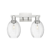 Innovations Preston 2Lt 16" Bell Bath, Satin Nickel/Clear - 716-2W-SN-G459-6CL