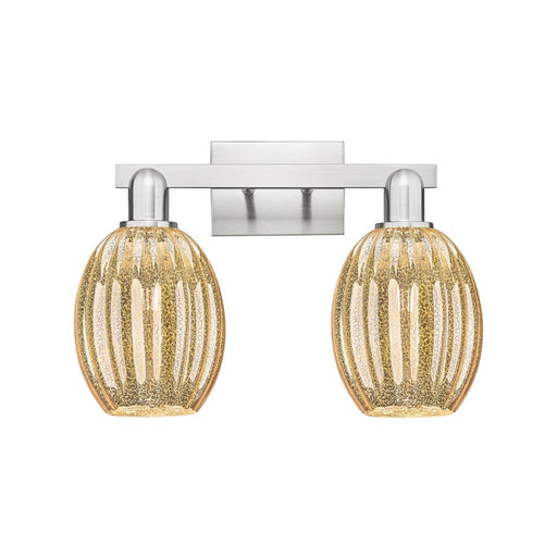 Innovations Preston 2Lt 16" Bell Bath, Satin Nickel/Mercury - 716-2W-SN-G459-6ME