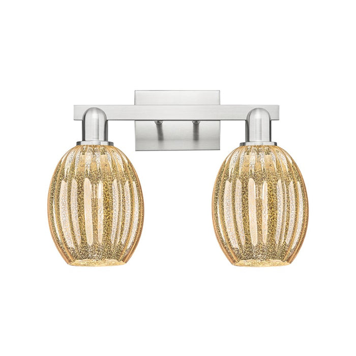 Innovations Preston 2Lt 16" Bell Bath, Satin Nickel/Mercury - 716-2W-SN-G459-6ME