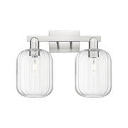 Innovations Preston 2Lt 16" Jar Bath, Satin Nickel/Clear - 716-2W-SN-G460-7CL
