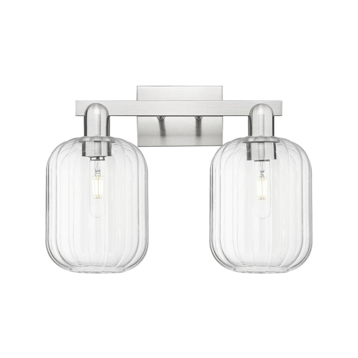 Innovations Preston 2Lt 16" Jar Bath, Satin Nickel/Clear