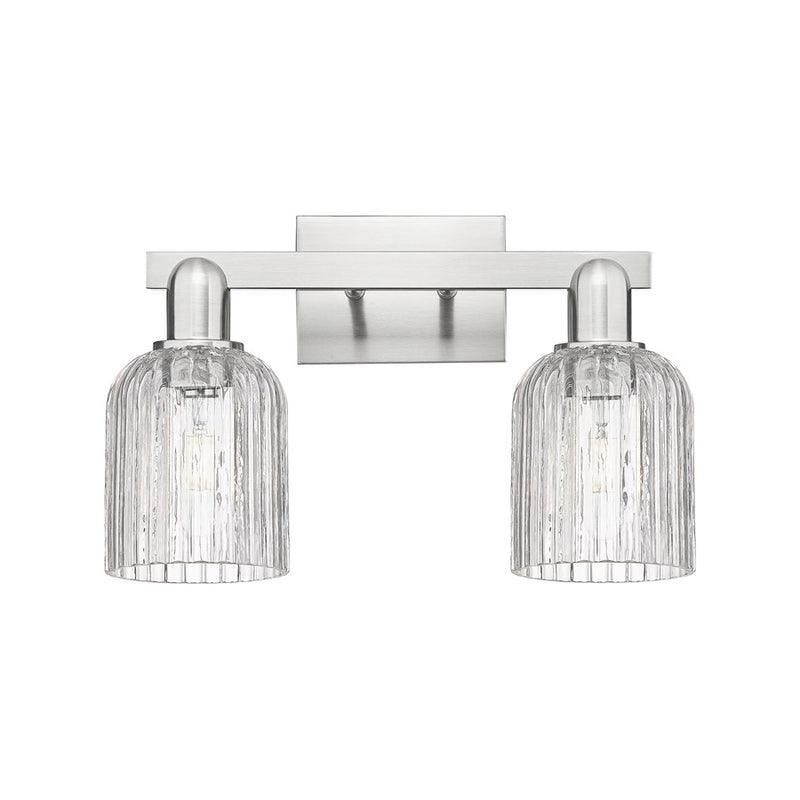 Innovations Bridal Veil 2Lt 16" Bath, Satin Nickel/Clear - 716-2W-SN-G559-5CL