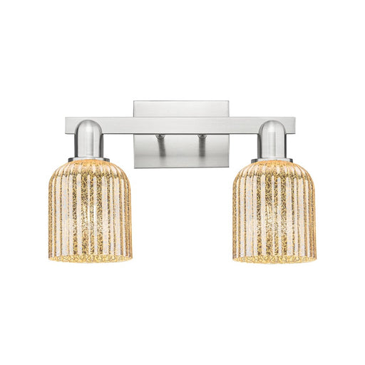 Innovations Bridal Veil 2Lt 16" Bath, Satin Nickel/Mercury - 716-2W-SN-G559-5ME