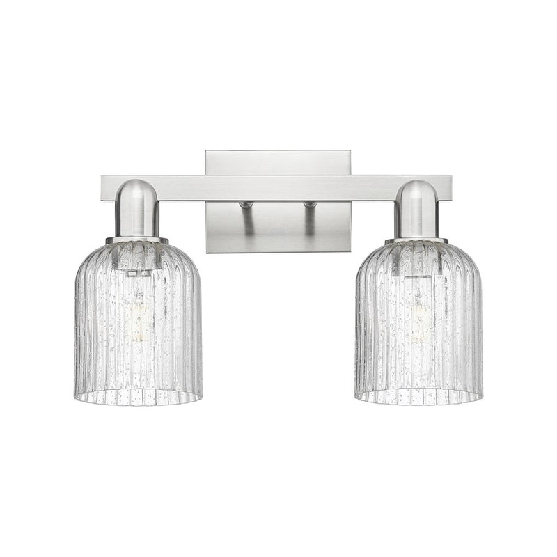 Innovations Bridal Veil 2Lt 16" Bath, Satin Nickel/Seed - 716-2W-SN-G559-5SDY