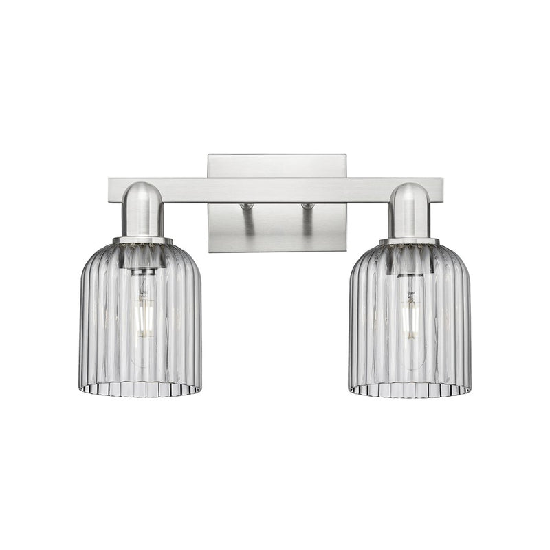 Innovations Bridal Veil 2Lt 16" Bath, Satin Nickel/Smoke - 716-2W-SN-G559-5SM